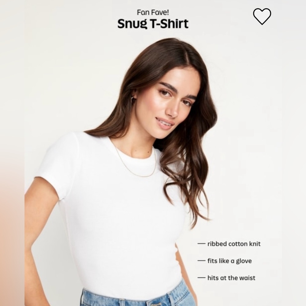 Old Navy snug cropped tshirt. Medium - Picture 5 of 8